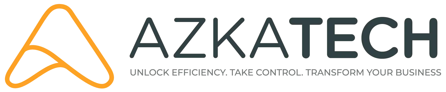 Azkatech Logo with Transparent Background Wide