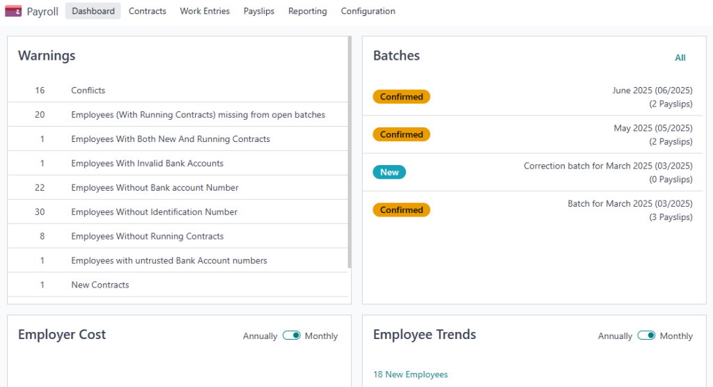 Odoo Payroll